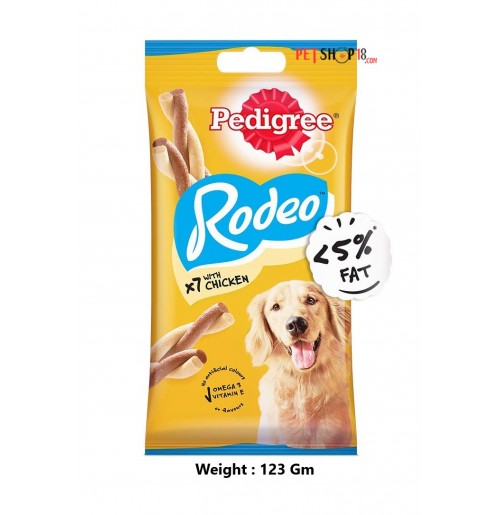 Pedigree Dog Treats Rodeo Duos Chicken Flavour 123 Gm
